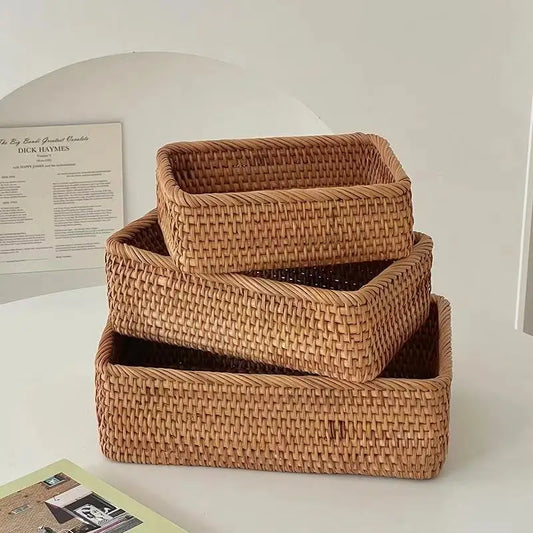 Hand-Woven Storage Basket